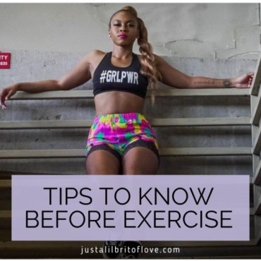 tips to know before exercise