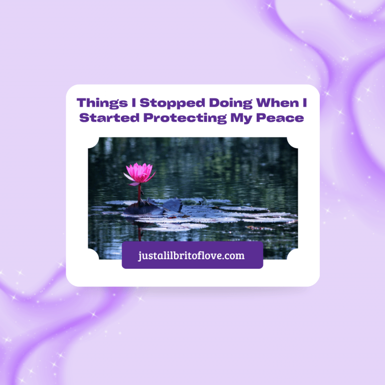 protecting my peace